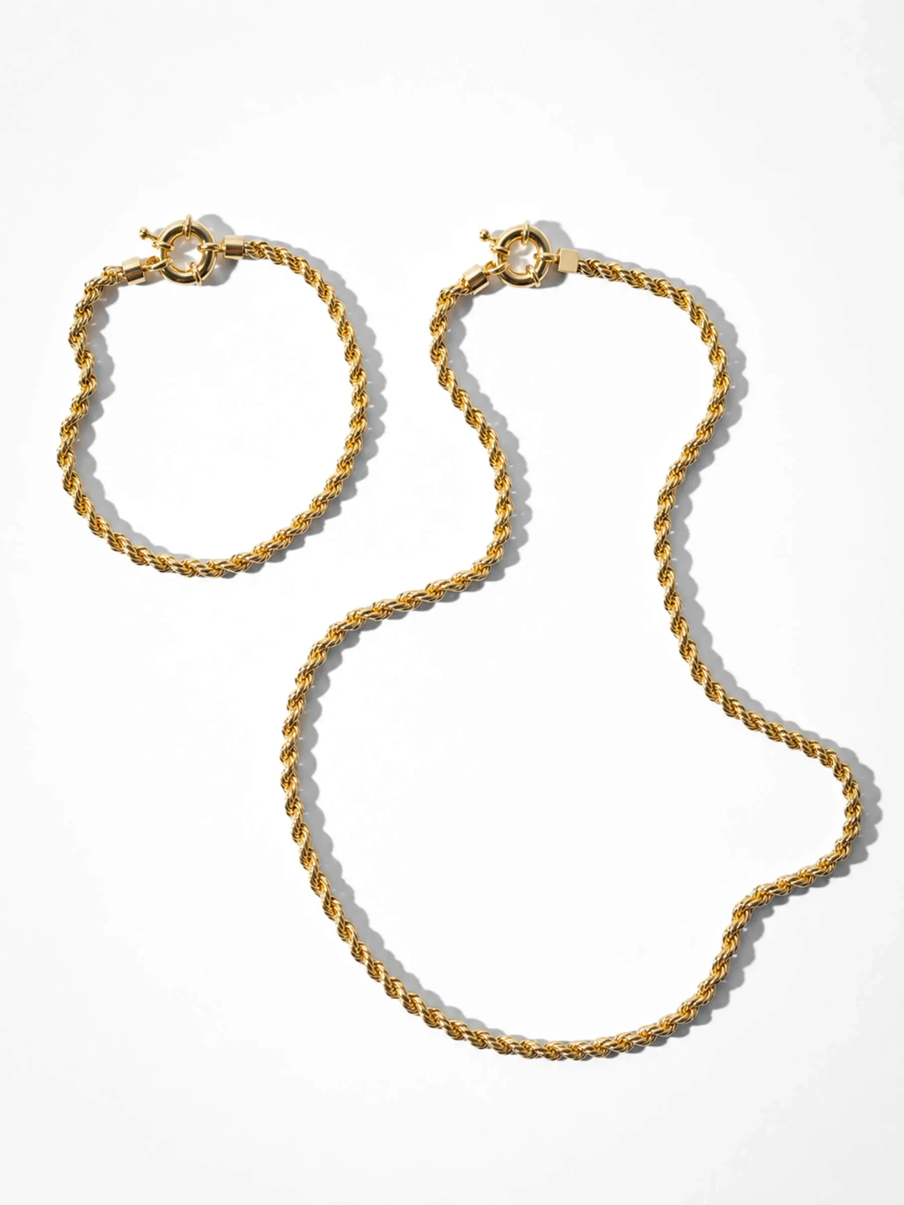 Gouden Armband Gedraaide Schakel Chester Twisted Chain