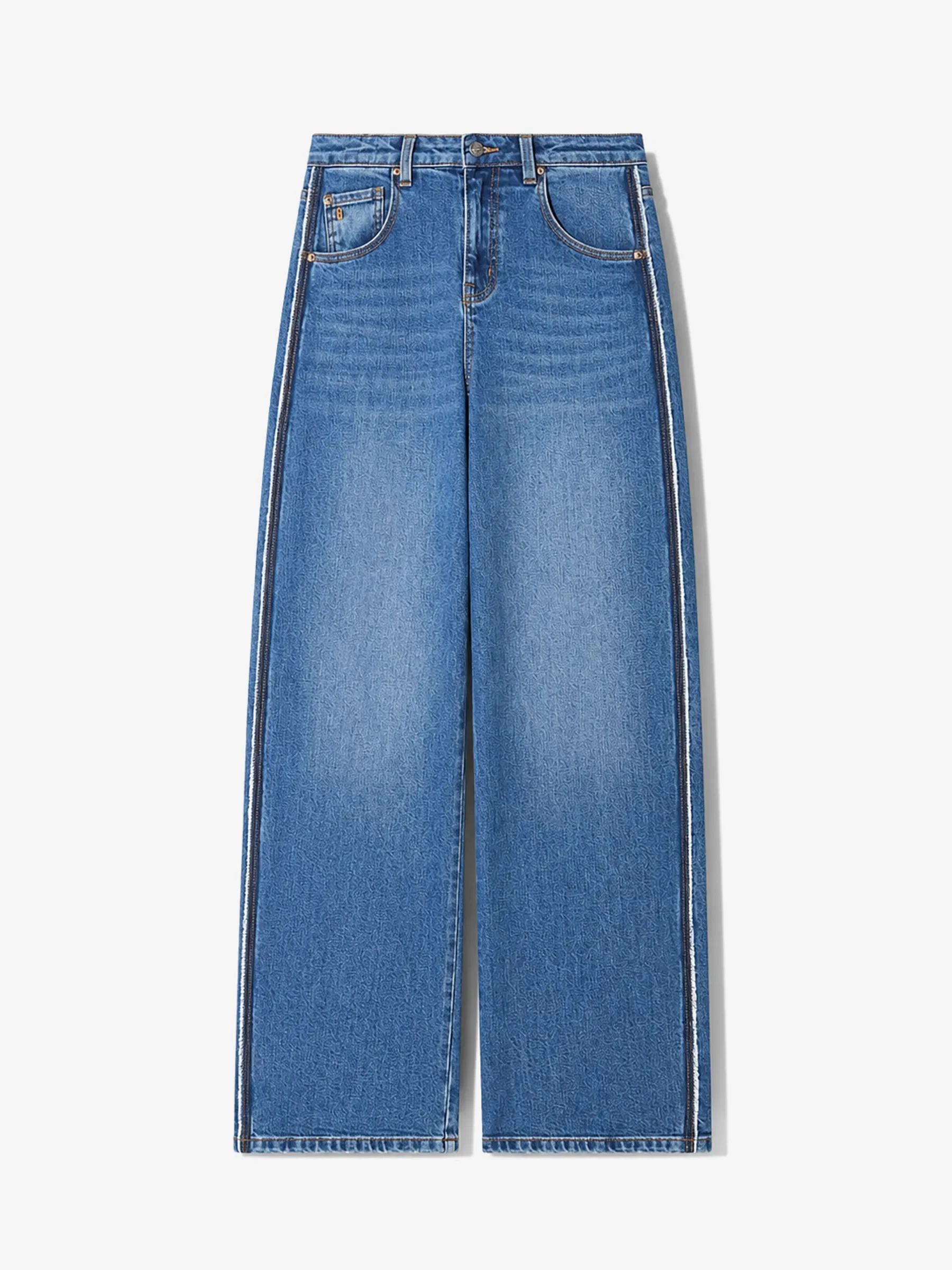 Barrel Jeans Dames Stretch Mid Rise Baxter Blauw 258