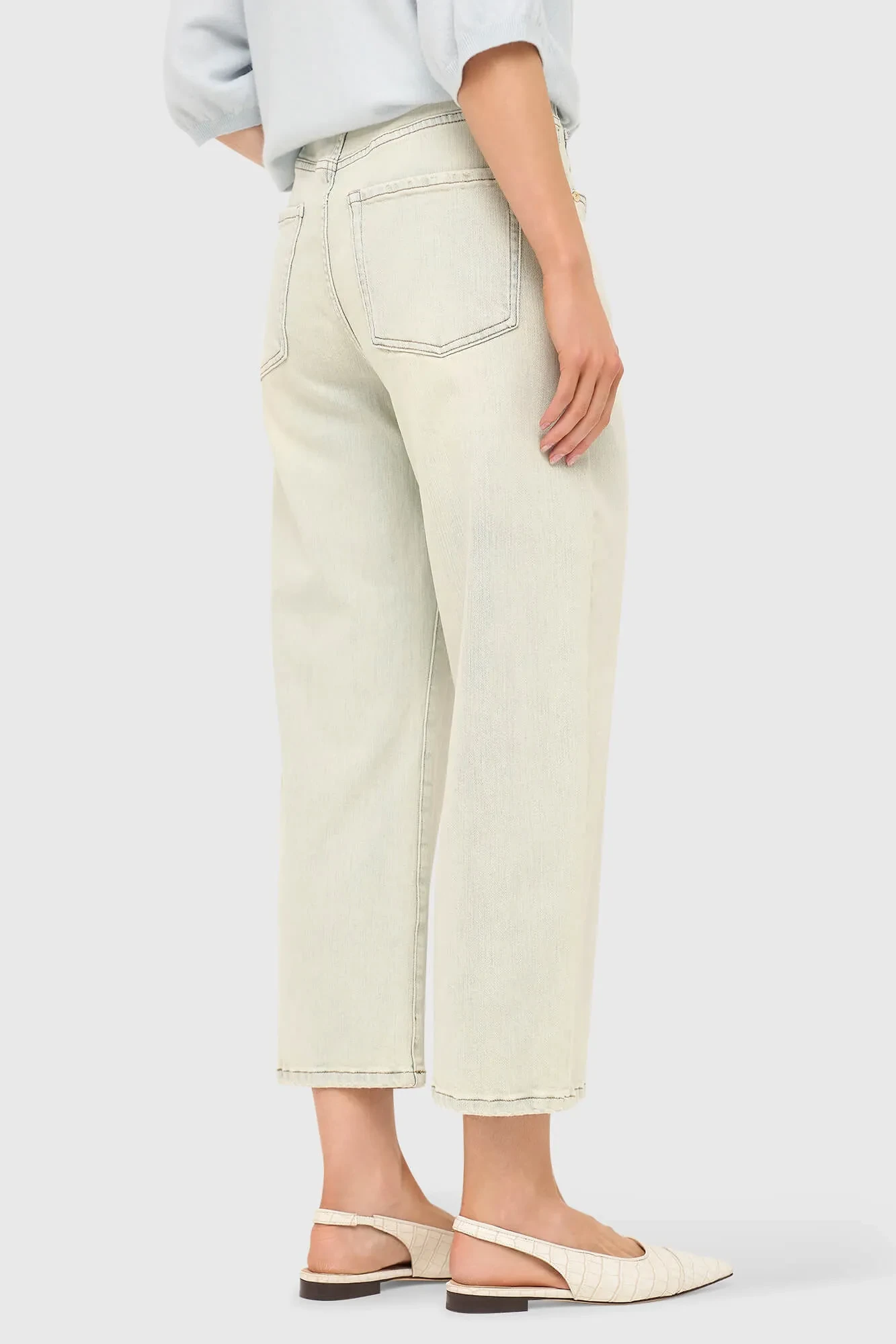 Barrel Jeans Dames Stretch Mid Rise Baxter Blauw 004