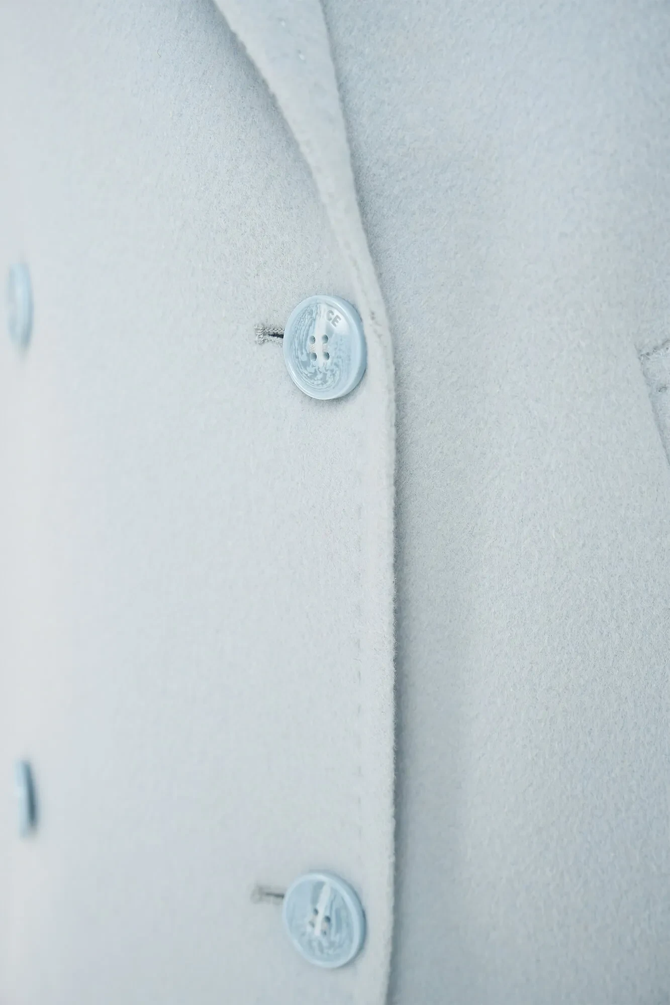 Cashmere Caban Jas Dames Double Face Kennedy Blauw