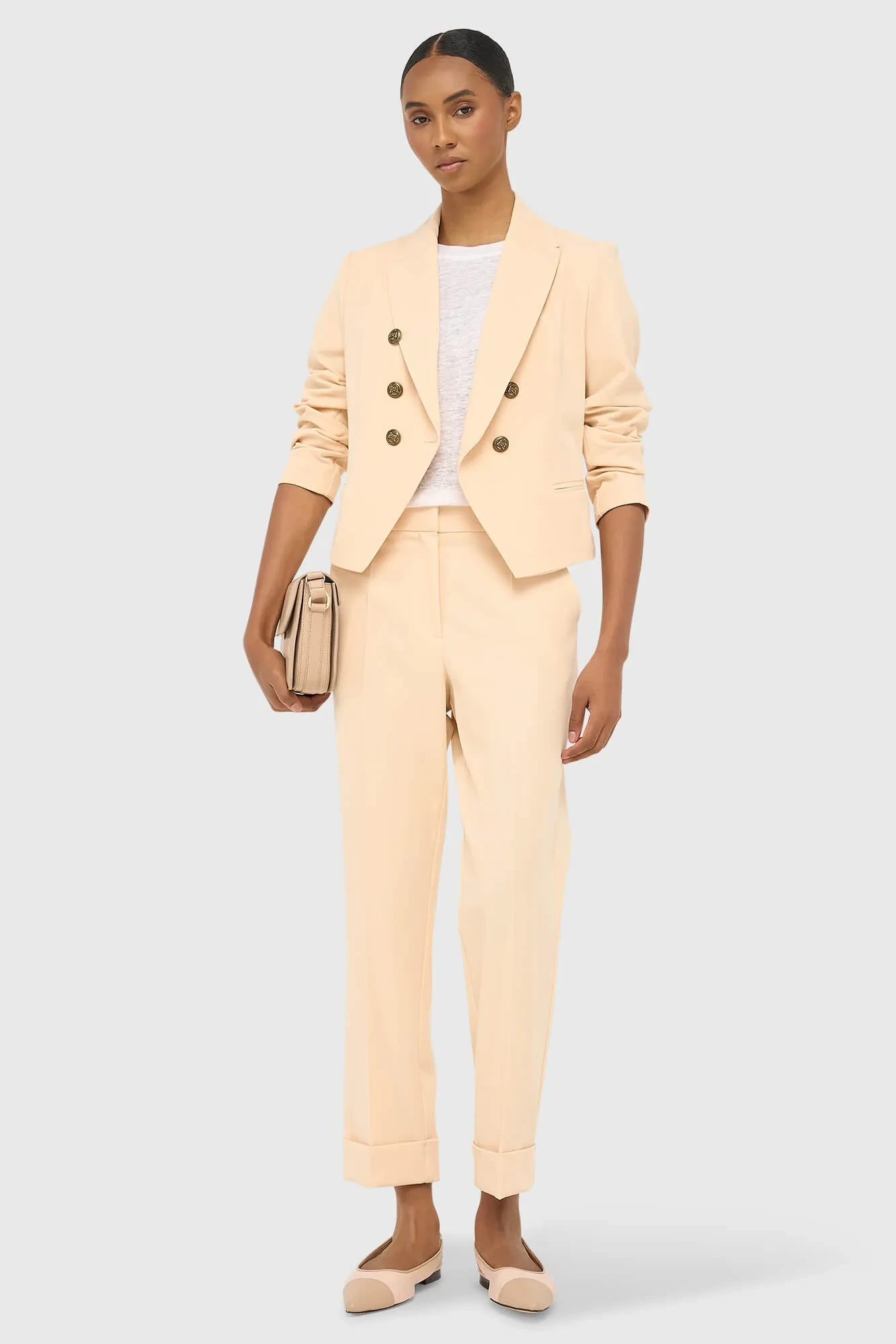 Blazer Dames Kort Peach Ace