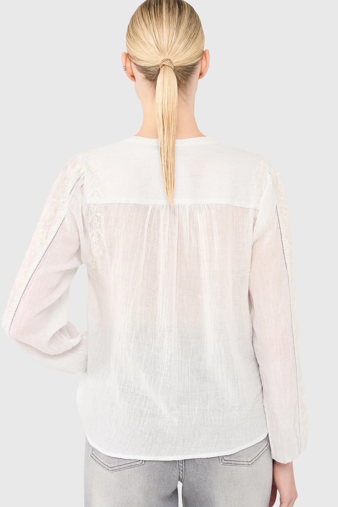 Austin Blouse Licht Blauw
