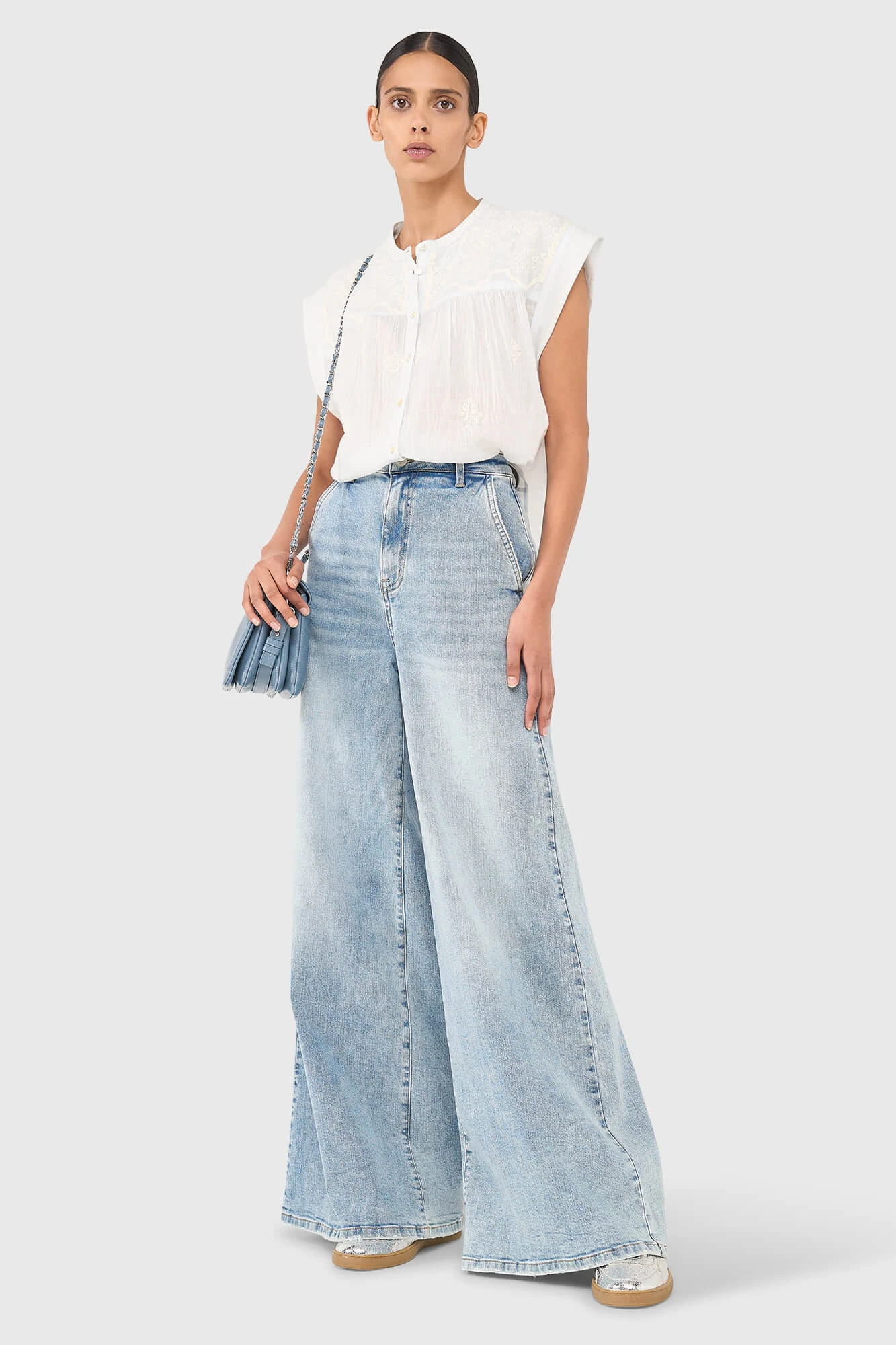 Jace Blouse Licht Blauw