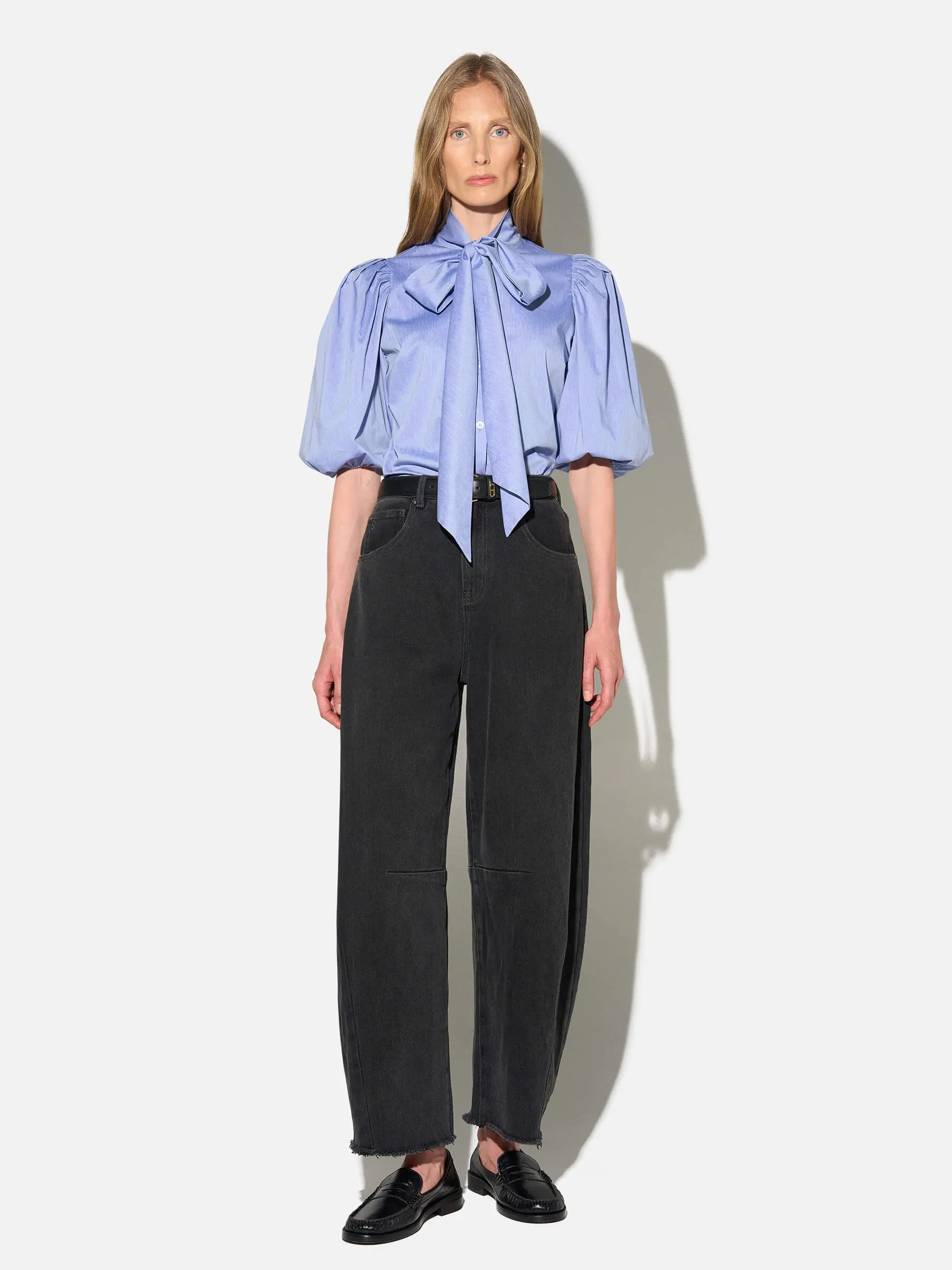 Blouse Dames Strik Katoen Blauw Lars