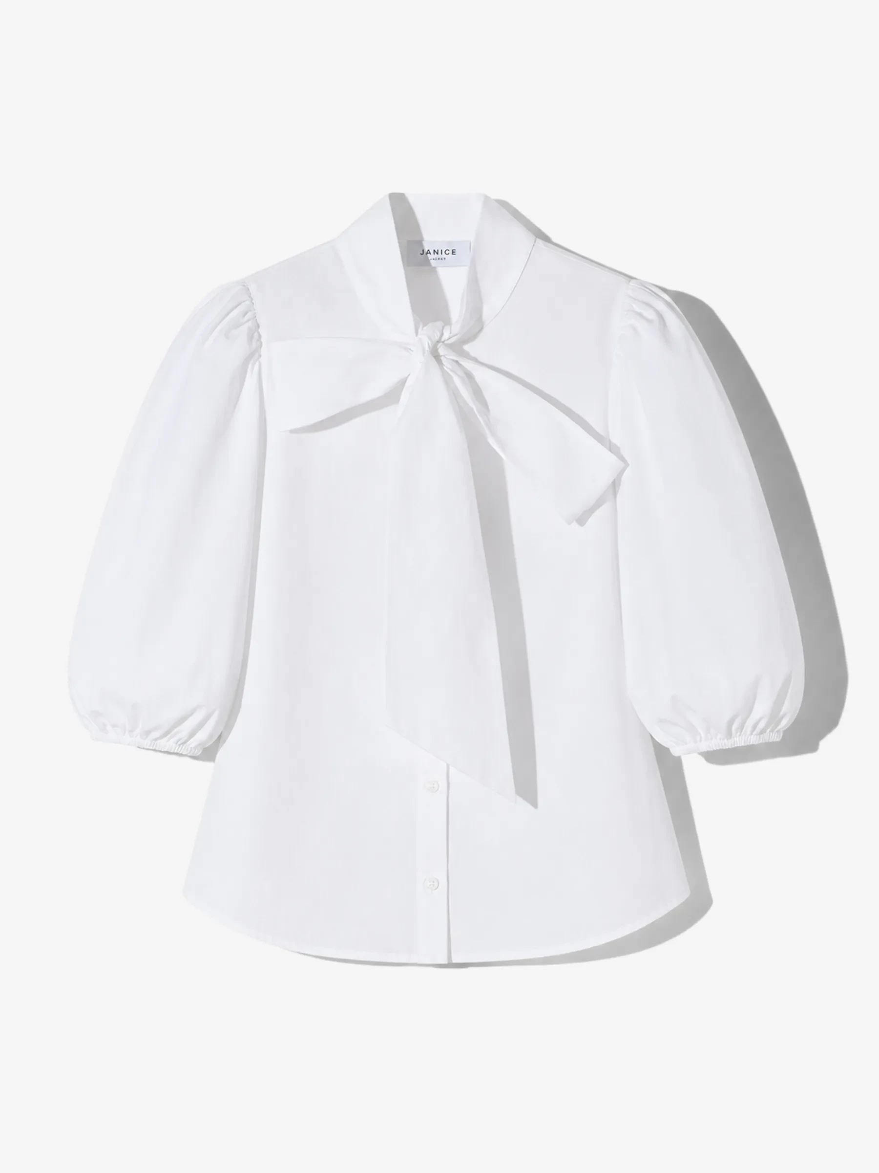 Blouse Dames Strik Katoen Wit Lars