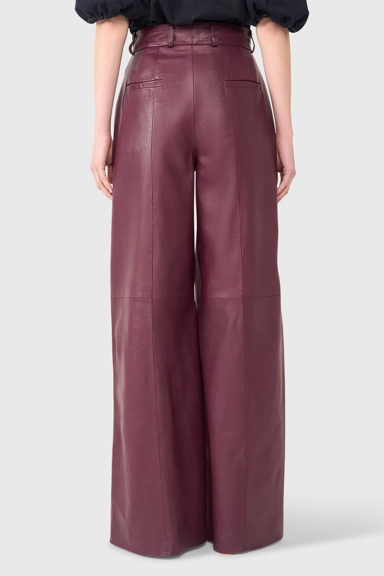Dollar Burgundy Leer