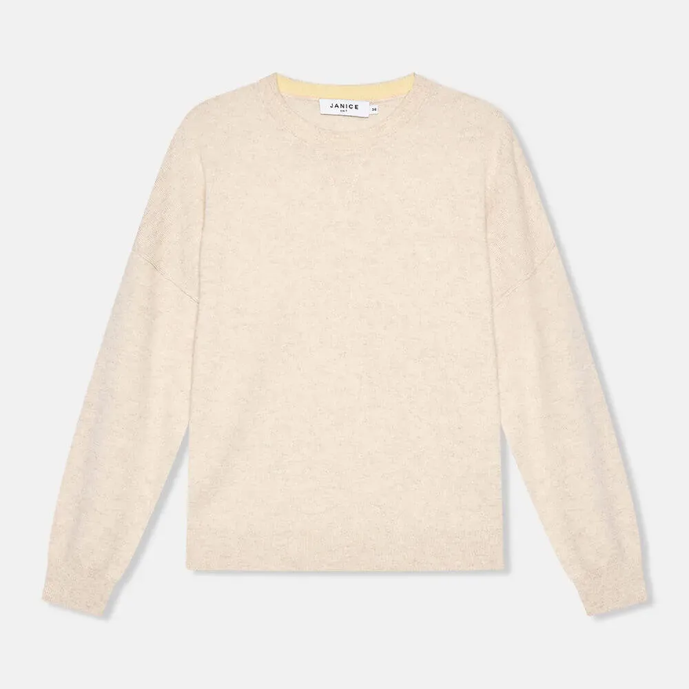 Cashmere Dames Trui Sweater Lewis Beige