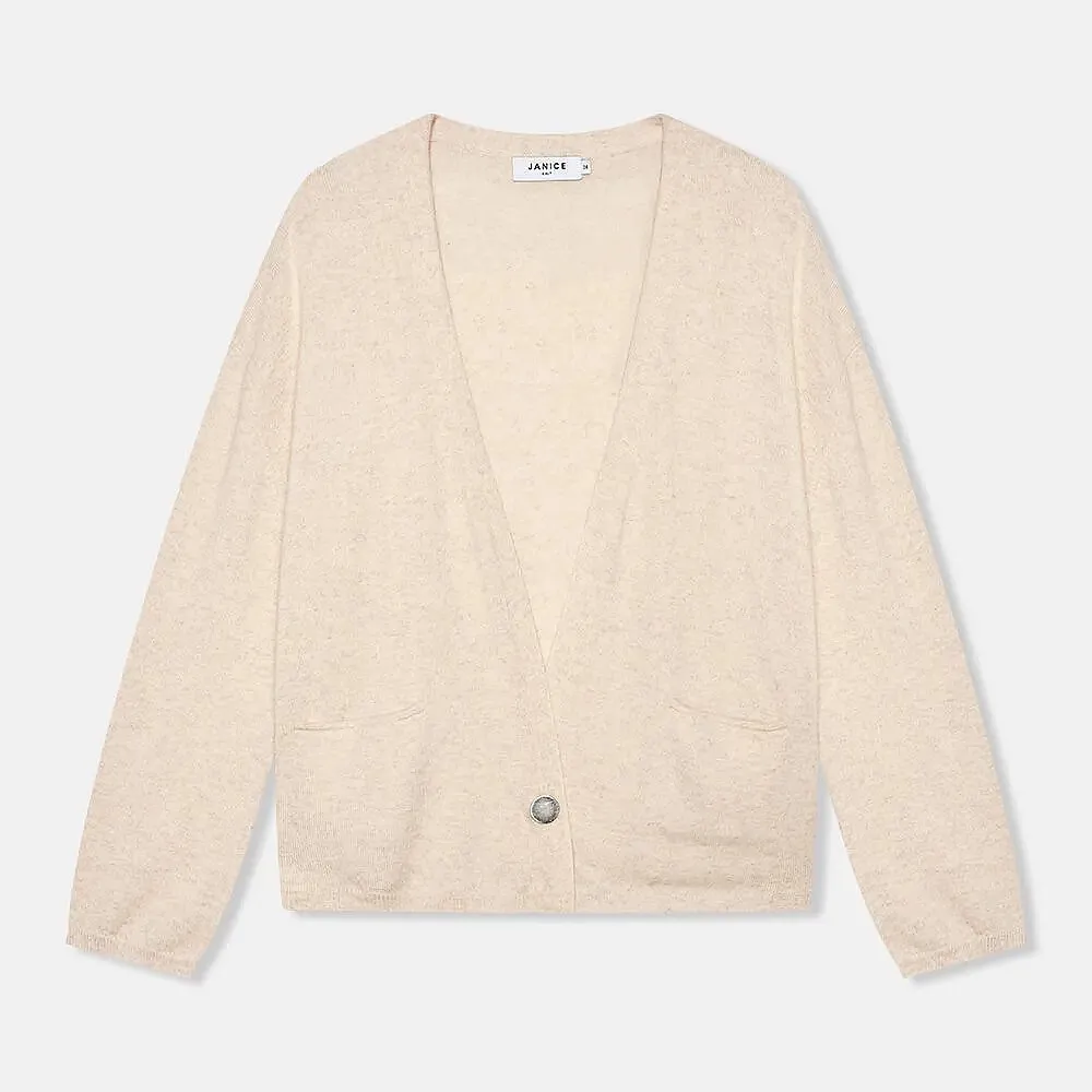 Cashmere Dames Vest Blade Beige