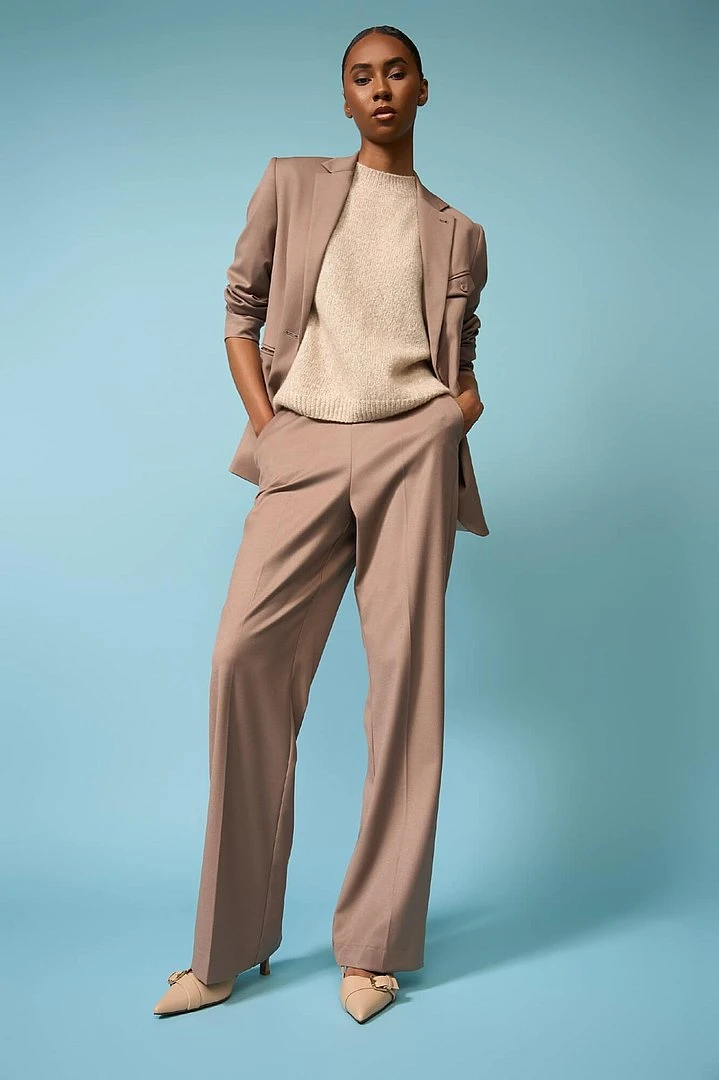 Broek Dames Wijde Pijp Bruin Pete