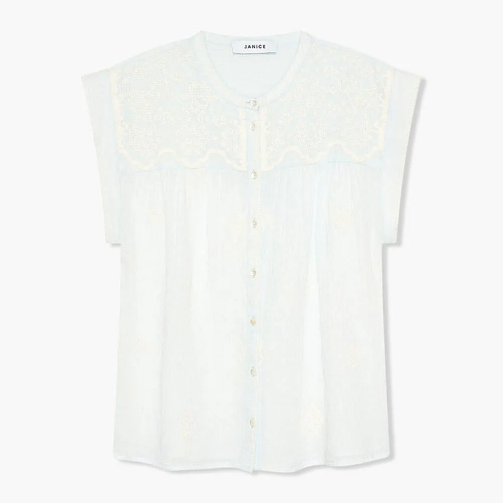 Jace Blouse Licht Blauw