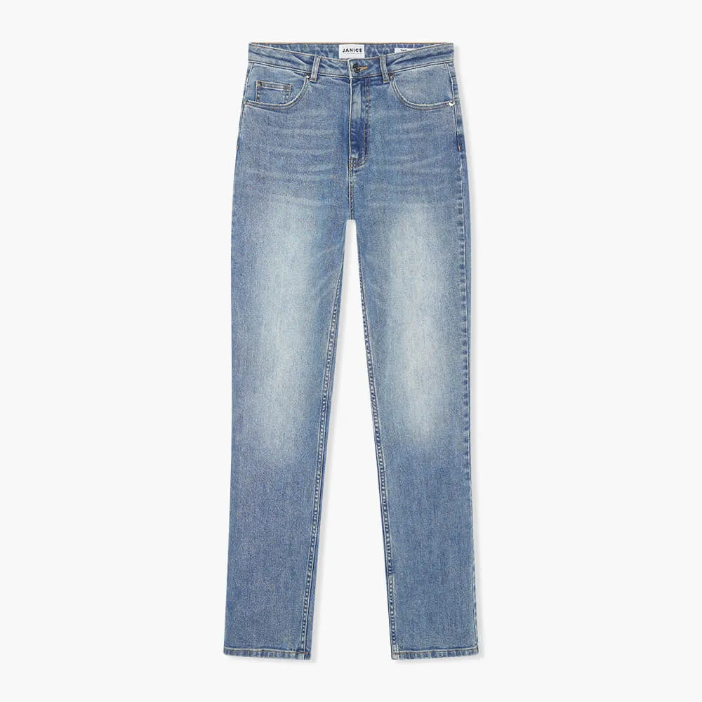 Jeans Dames Rechte Pijp Ash Blauw 920