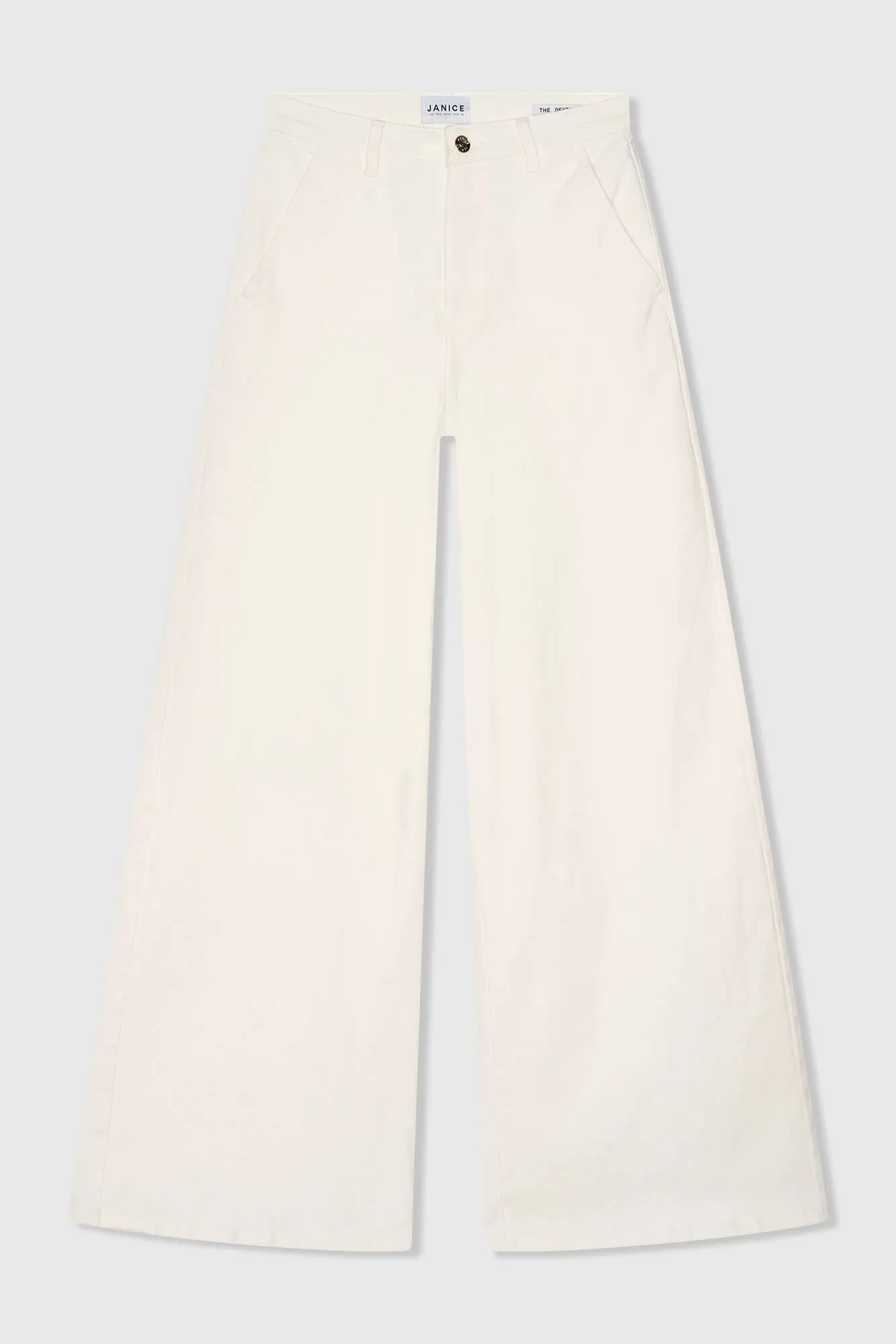 Jeans Dames Wijde Pijp High Rise Stretch Dexter Off White 264