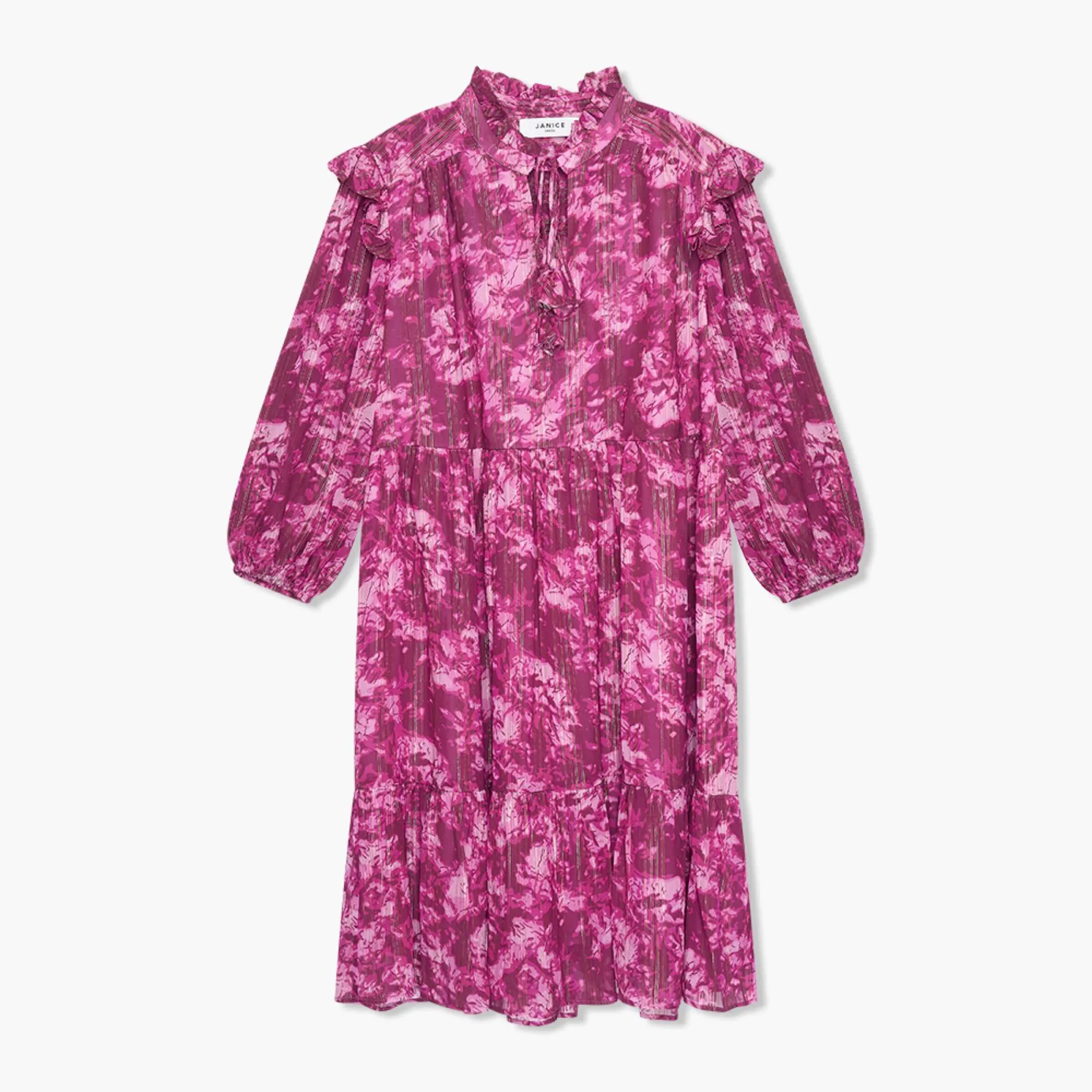 Jurk Viscose Lurex Jimmy Paars