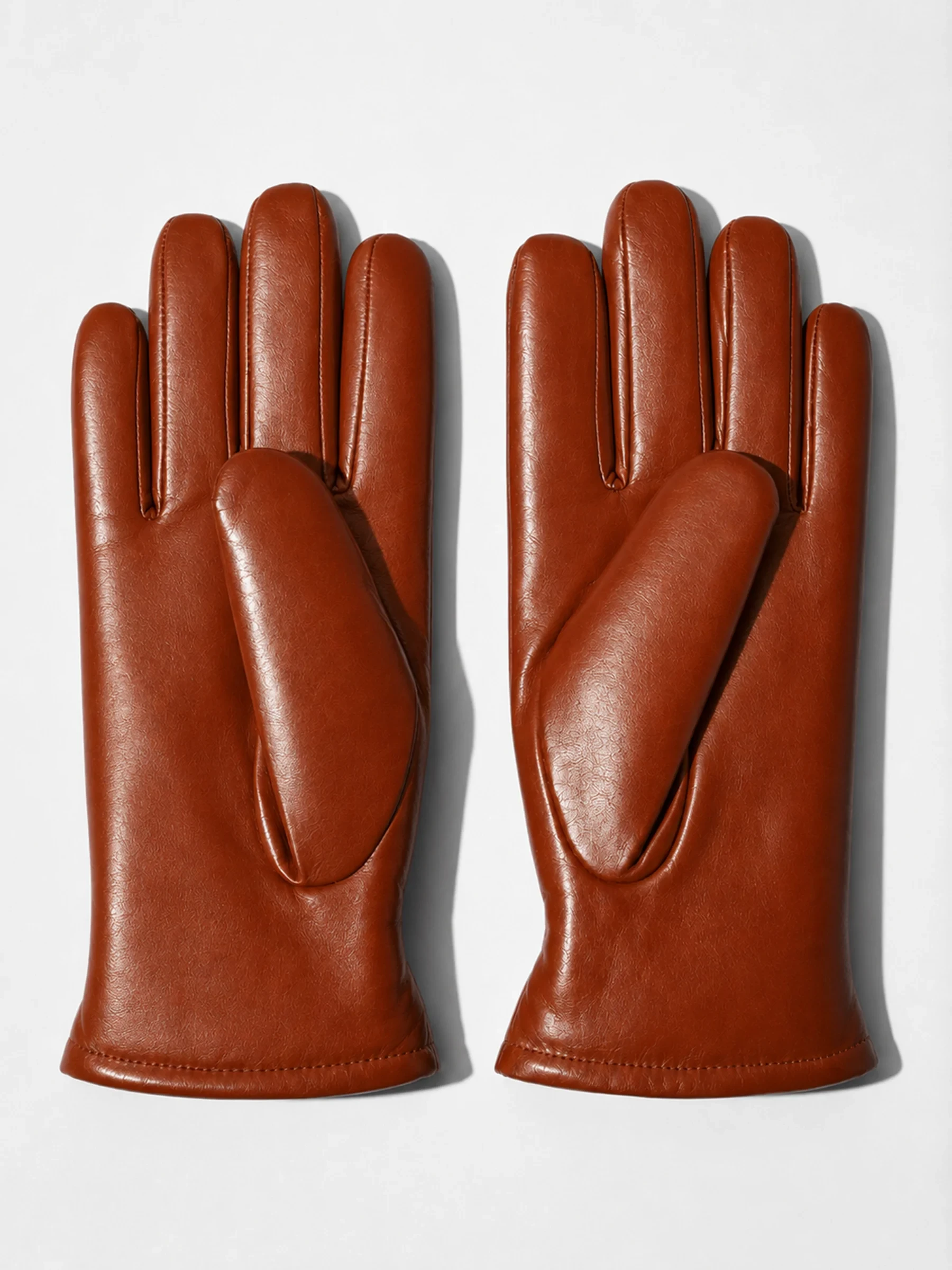 Leren Handschoenen Dames Hawk Cognac