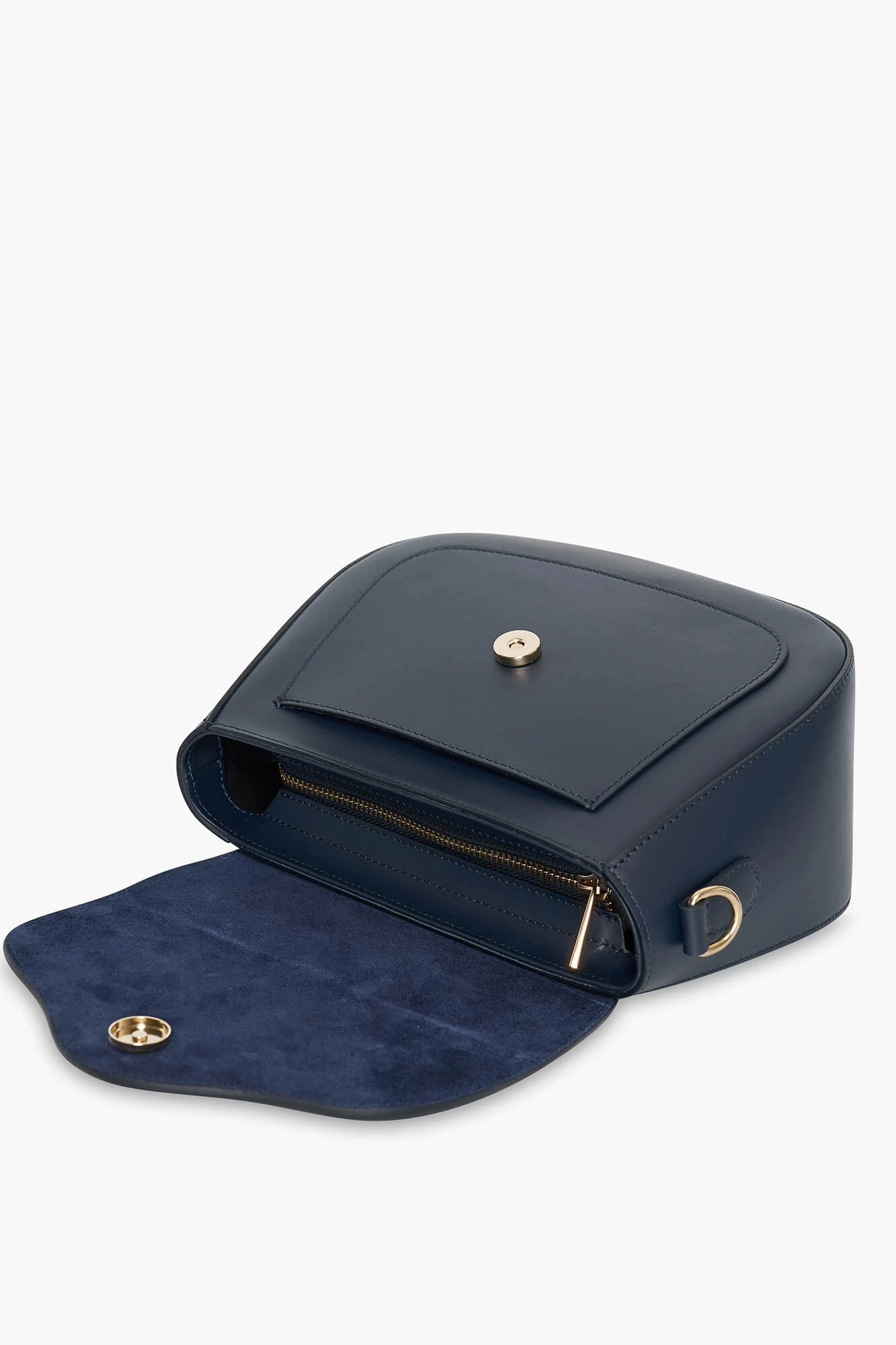 Leren Crossbody Dames Nixon Navy Blue