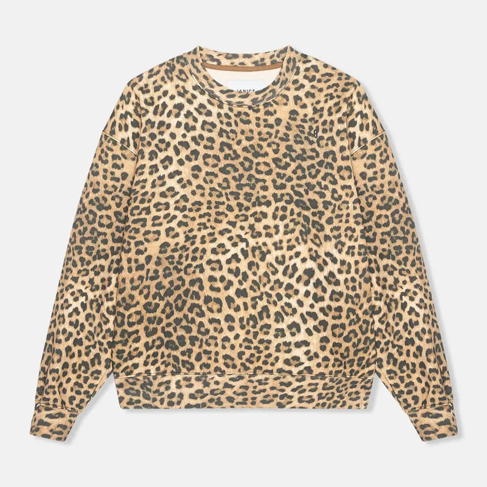 Panterprint Sweater Dames Katoen Owen
