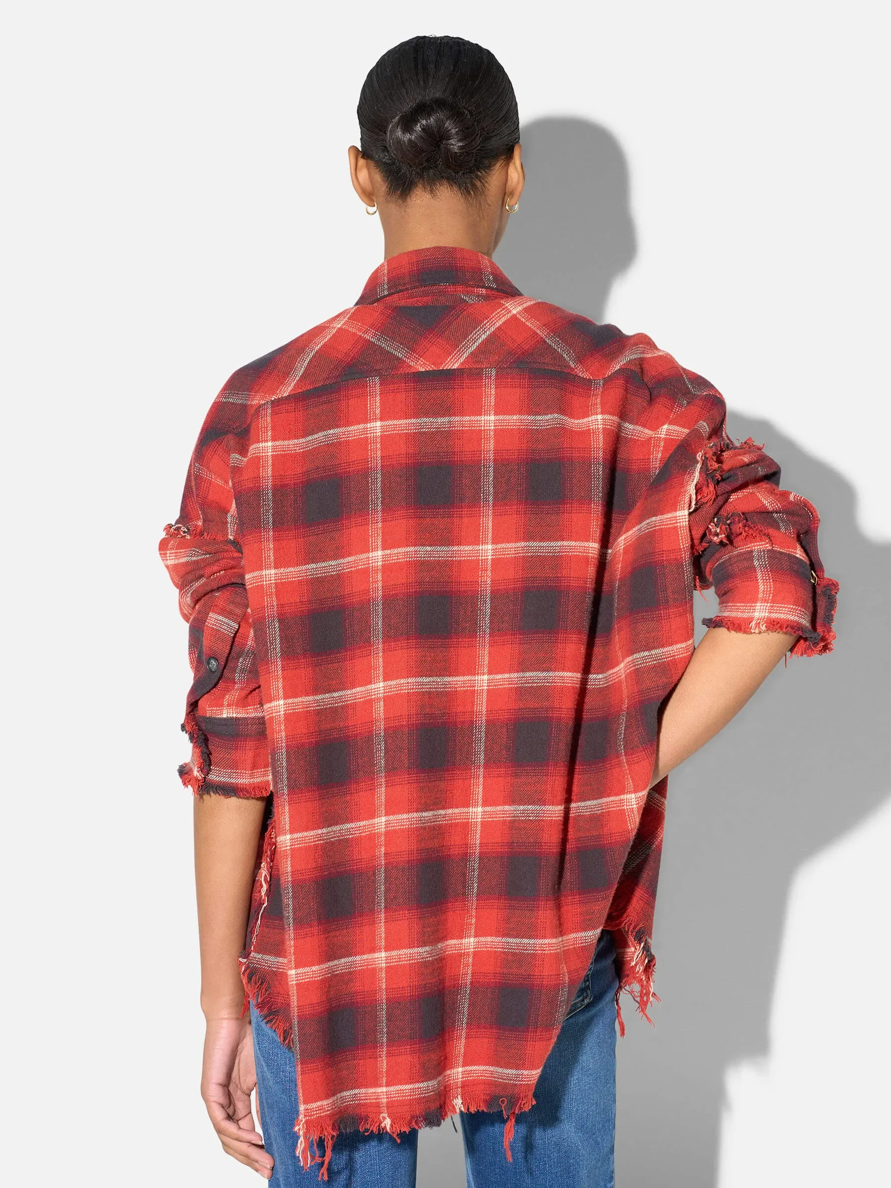 Ruiten Dames Blouse Katoen Darter Rood