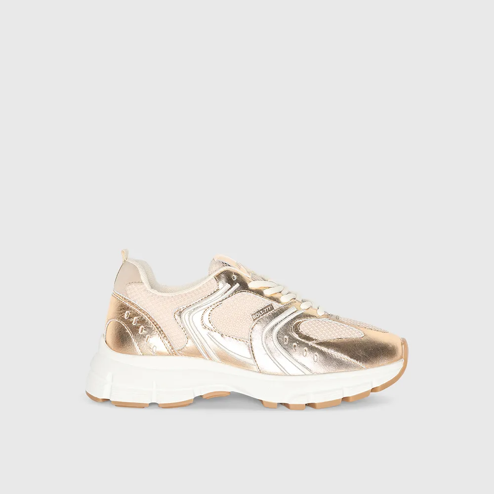 Runner Sneakers Dames Bolt Goud 777