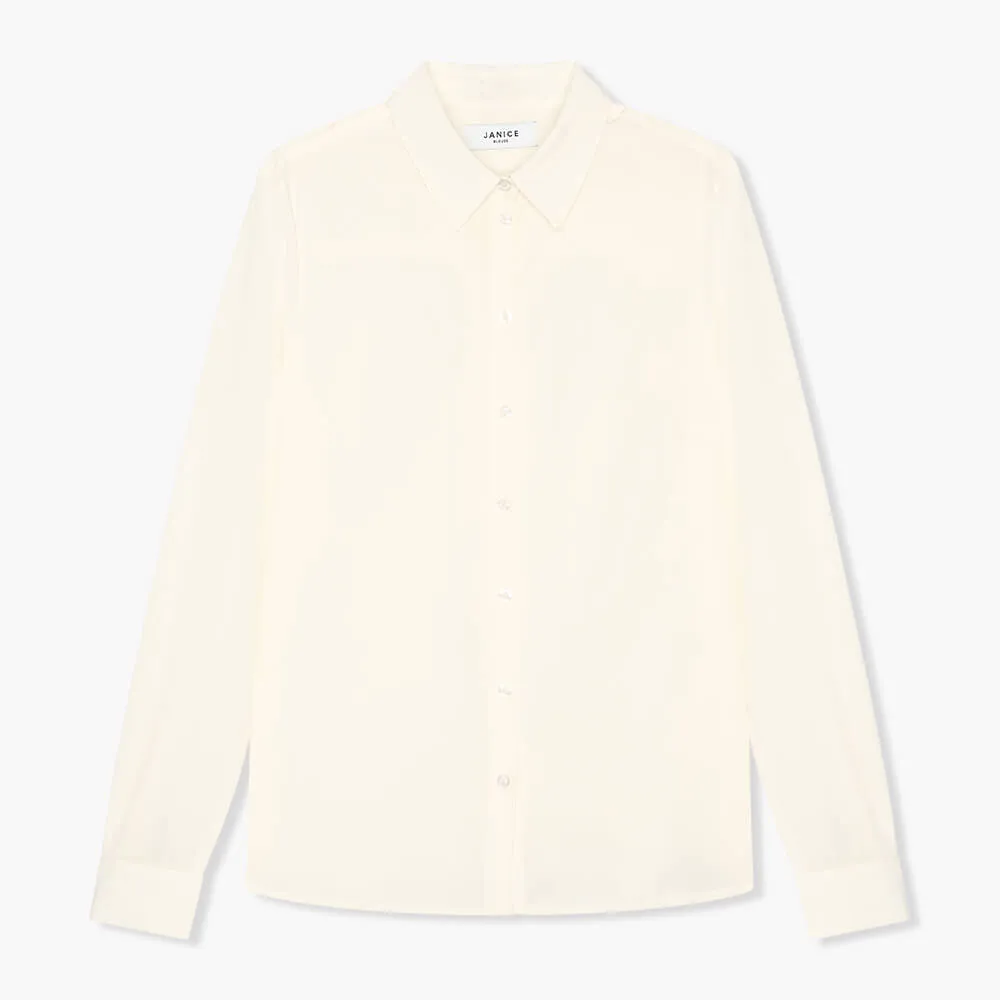 Zijden Dames Blouse Dylan Off White
